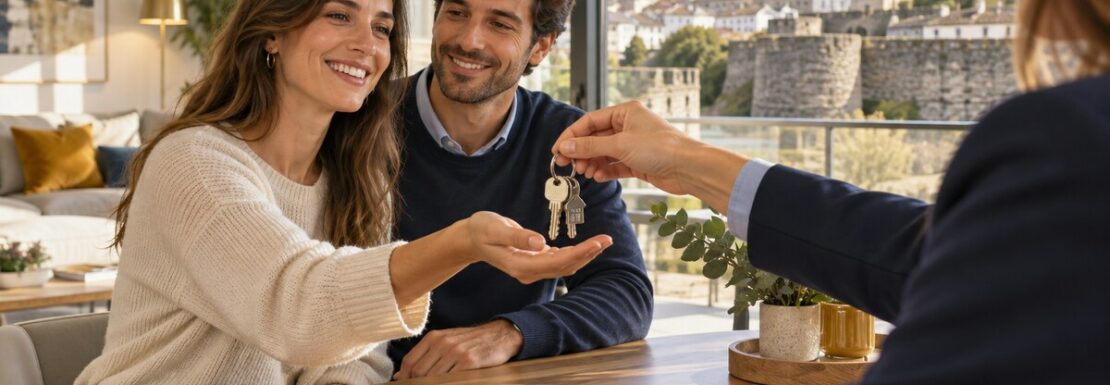 Pareja comprando una vivienda en Lugo